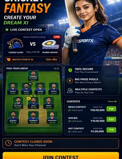 CRIC999 (cric999) fantasy cricket & matchday visual 3